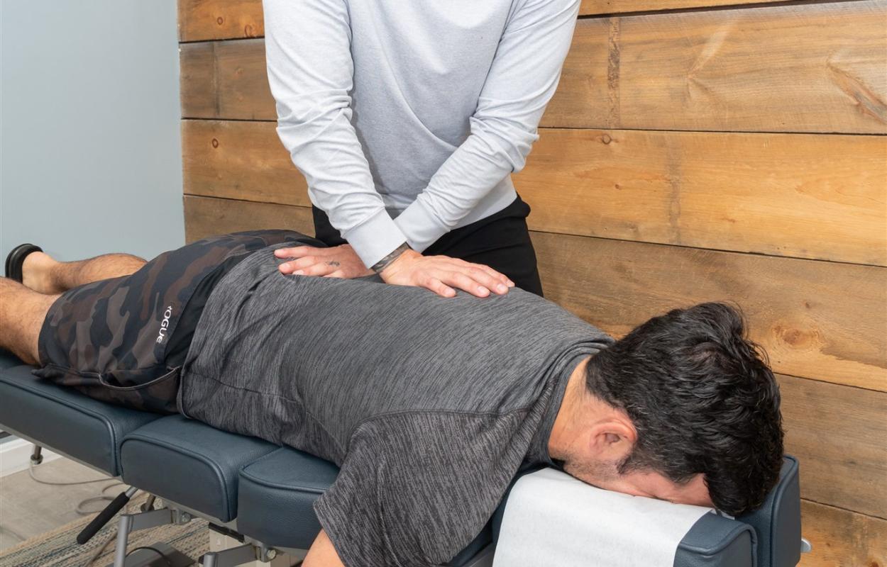 Back pain treatment by a chiropractor (Dr. Hewitt) in Andover, MA